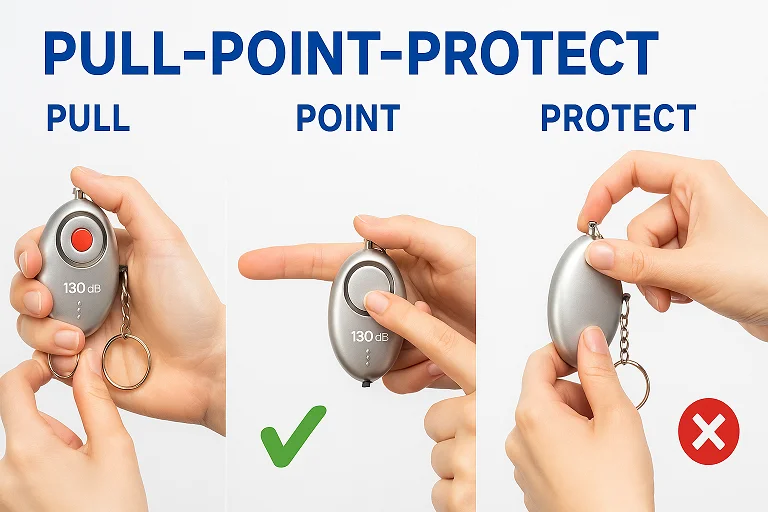 Pull, Point, Protect: Mastering Your Personal Safety Alarm
