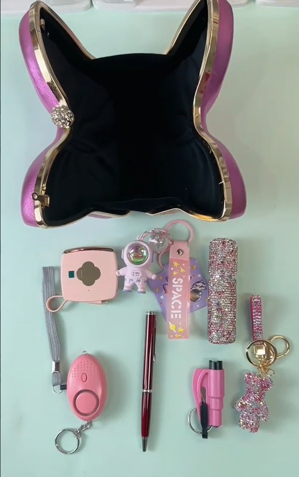 Butterfly Bag Set - Premium self defense keychain set for women's personal safety. Features Keychain attachment and Durable construction.