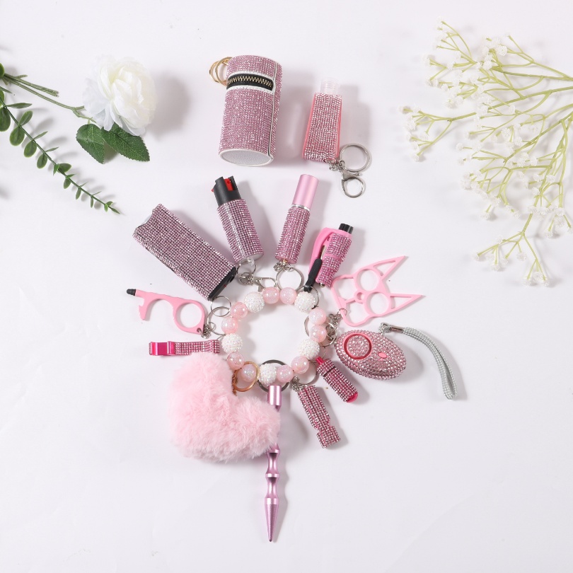 Fix Keychain Set - Baby Pink - Premium self defense keychain set for women's personal safety. Features Keychain attachment and Durable construction.