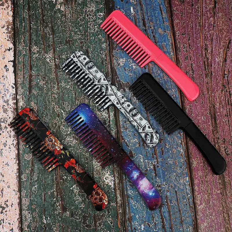 Household Stainless Steel Two-in-one Multi-functional Comb-shaped Fruit Knife - Premium self defense keychain set for women's personal safety. Features Keychain attachment and Durable construction.