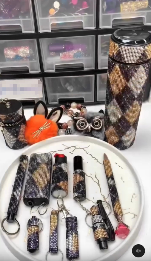 Key Chain - Premium self defense keychain set for women's personal safety. Features Keychain attachment and Durable construction.