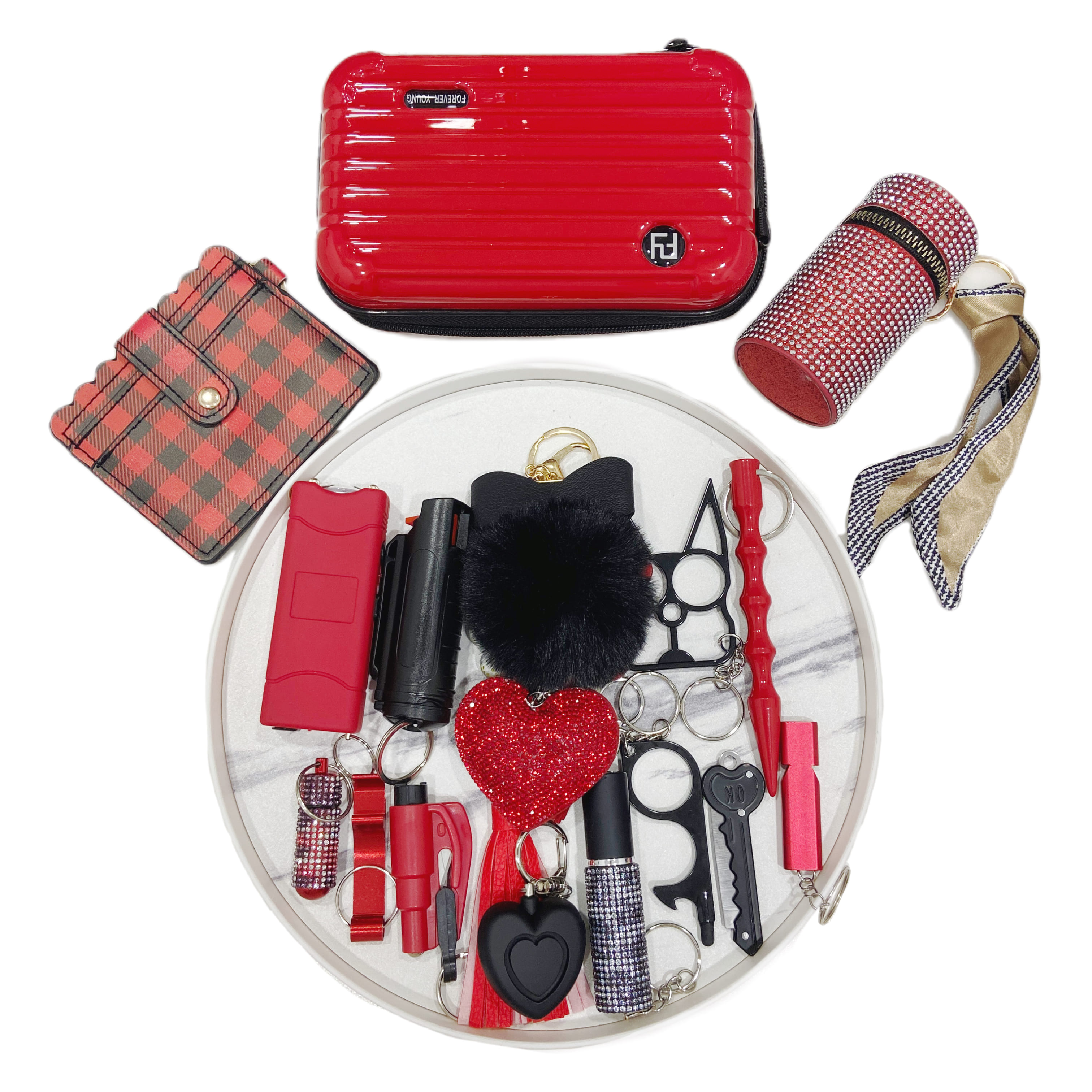 Quinn Set - Premium self defense keychain set for women's personal safety. Features Keychain attachment and Durable construction.