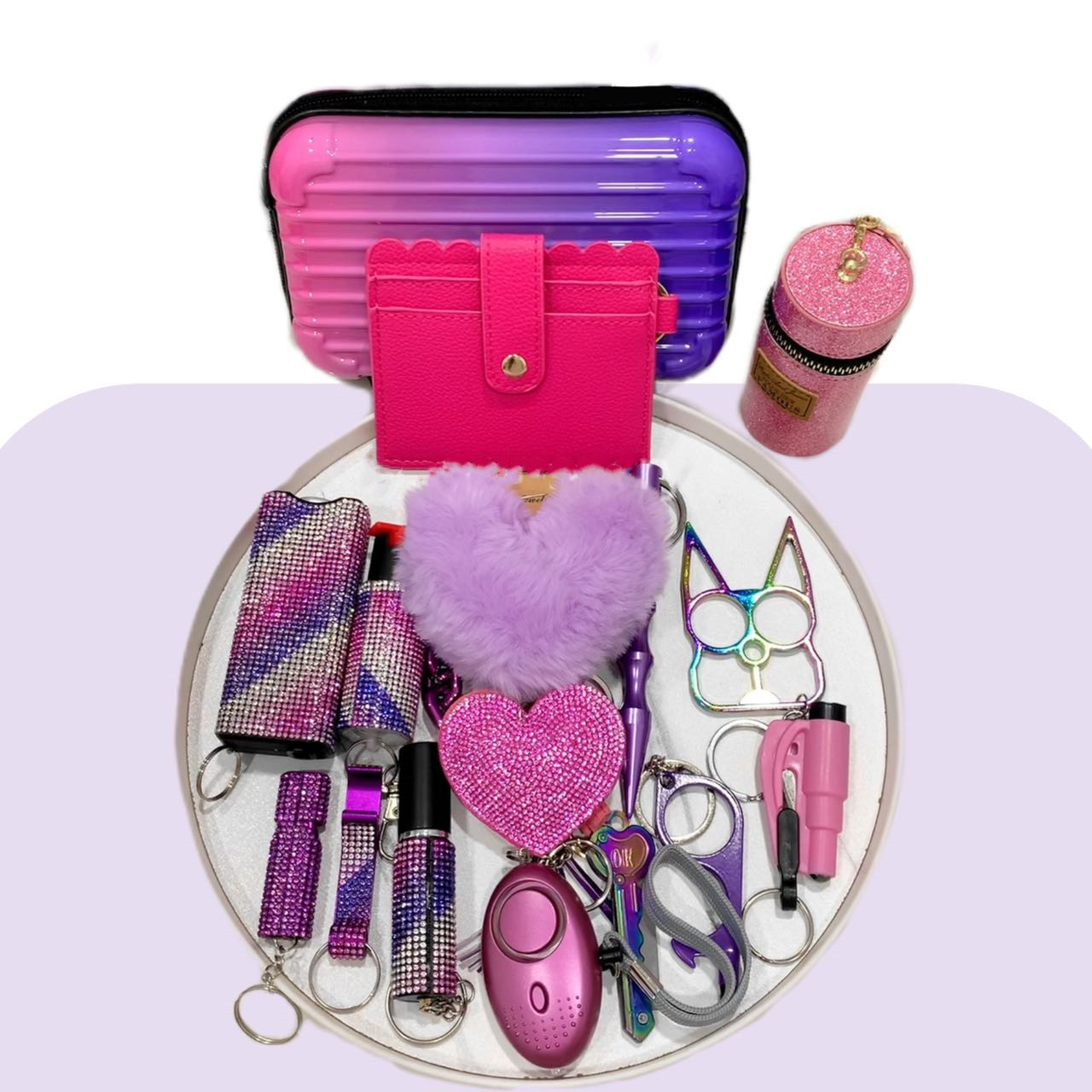 Self Defence Keychain Set - Blueberry Set - Premium self defense keychain set for women's personal safety. Features Keychain attachment and Durable construction.