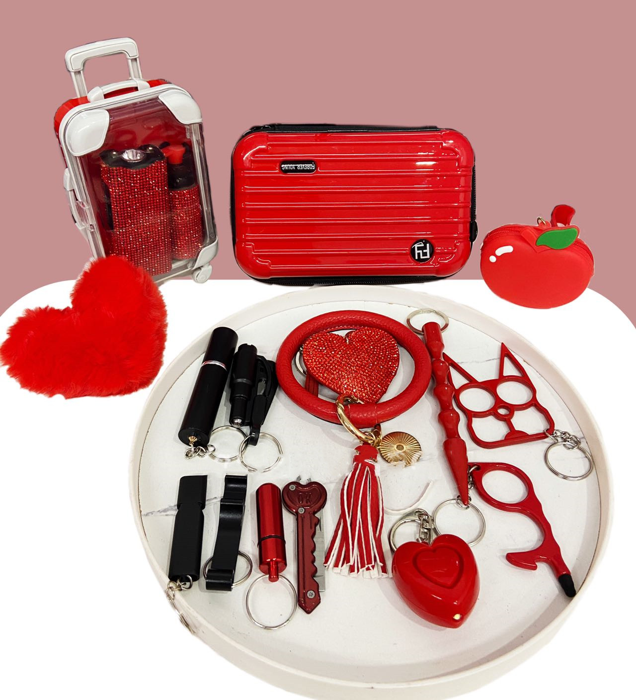 Self Defense Keychain Set - Premium self defense keychain set for women's personal safety. Features Keychain attachment and Durable construction.