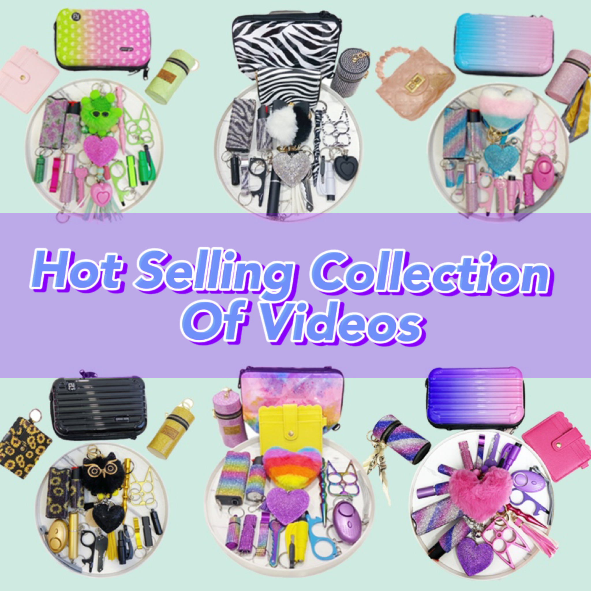 Short Video Viral Keychain Sets For Self-defense Choose The Exact Set You Are Searching - Premium self defense keychain set for women's personal safety. Features Keychain attachment and Durable construction.